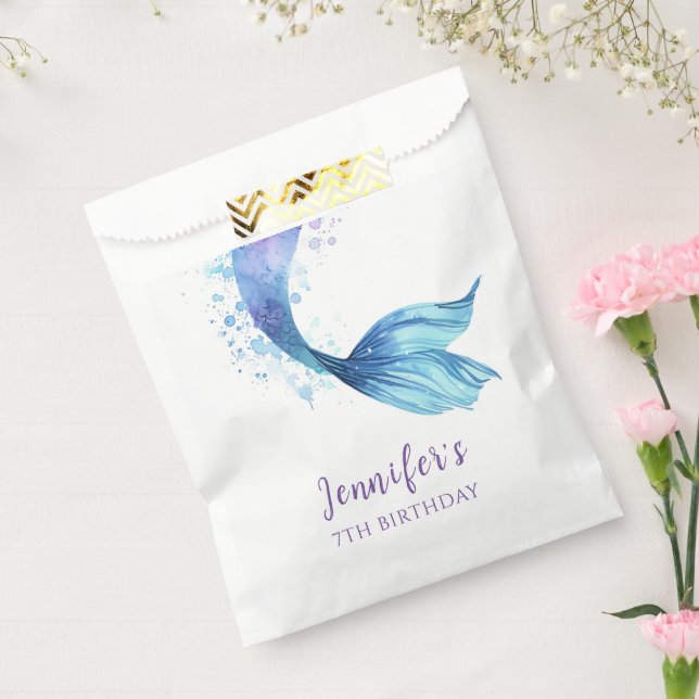 Meerjungfrau Schwanz Geburtstag unter dem Meer Lil Geschenktütchen (Versiegelt)