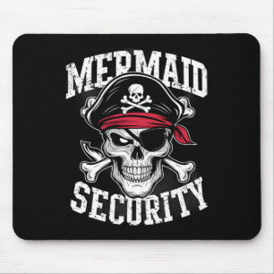 Meerjungfrau-Sicherheits-Pirat-Vater-Bruder-Hallow Mousepad