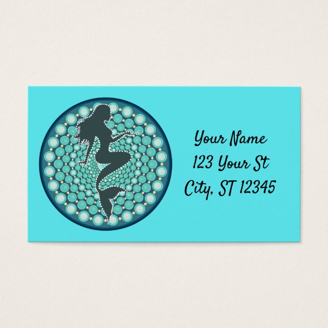 Meerjungfrau-Silhouette in Blasen Thunder_Cove (Vorderseite)