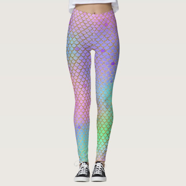 Meerjungfrau-Skala-Leggings Leggings (Vorderseite)