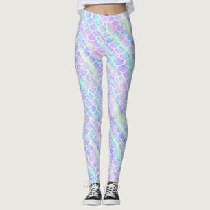Meerjungfrau-Skalen mit gemarmortem Leggings