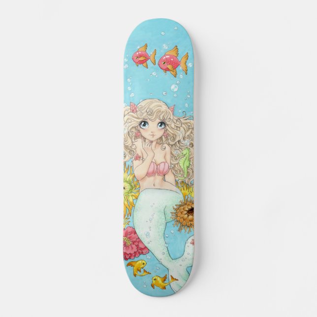 Meerjungfrau-Skateboard Skateboard (Vorderseite)