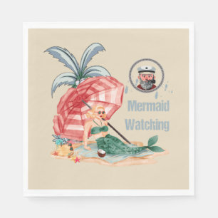 Meerjungfrau - Sommer am Strand Wassersport Serviette