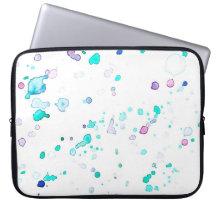 Meerjungfrau-Spritzen-aquamarine lila Laptop-Hülse