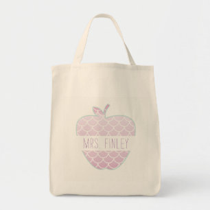 Meerjungfrau stuft personalisierten Lehrer Apples Tragetasche