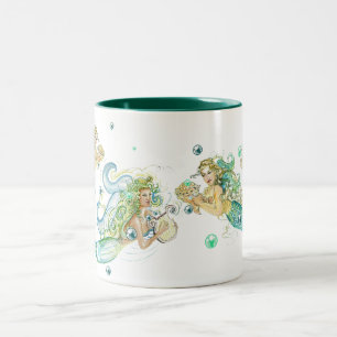Meerjungfrau-Tasse Zweifarbige Tasse