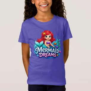 Meerjungfrau-Träume Kinder-T-Shirt T-Shirt
