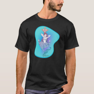 Meerjungfrau und Anchor T-Shirt