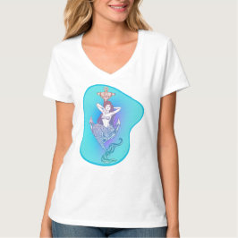 Meerjungfrau und Anchor T-Shirt