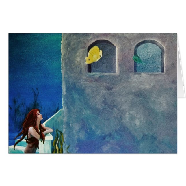 Meerjungfrau und Fisch auf der Burg (Vorderseite (Horizontal))