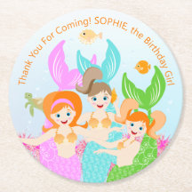 Meerjungfrau und Freundinnen Geburtstagsparty