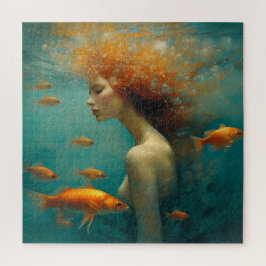 Meerjungfrau und Goldfish