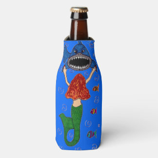 Meerjungfrau und Haifischflasche Cooler Flaschenkühler