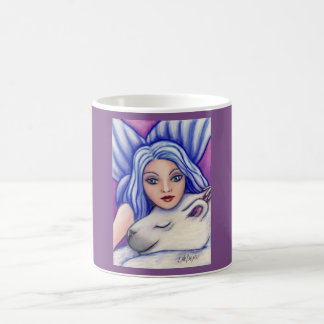 Meerjungfrau-und polarer Bärn-Tasse Kaffeetasse