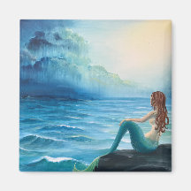 Meerjungfrau und Schiff am Sea Art Magnet