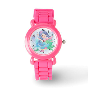 Meerjungfrau und Schildkröte Armbanduhr
