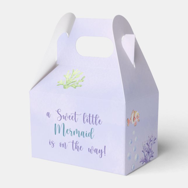 Meerjungfrau unter der Kinderdusche Geschenkschachtel (Vorderseite)