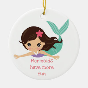 Meerjungfrau-Urlaubsornament Keramik Ornament