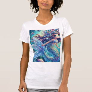 Meerjungfrau-verzaubertes Unterwasser-Reich T-Shirt
