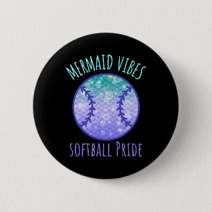 Meerjungfrau Vibes Soft Girl Fishtail Ozean Team M Button