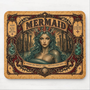 Meerjungfrau, Vintage-Circus-Monster Mousepad
