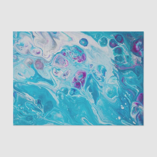 Meerjungfrau-Wasser-Seidenpapier Seidenpapier (Vorderseite)