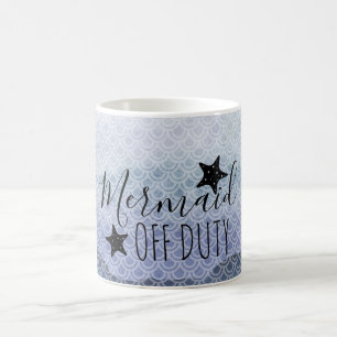 Meerjungfraudienstfreie blaue kaffeetasse