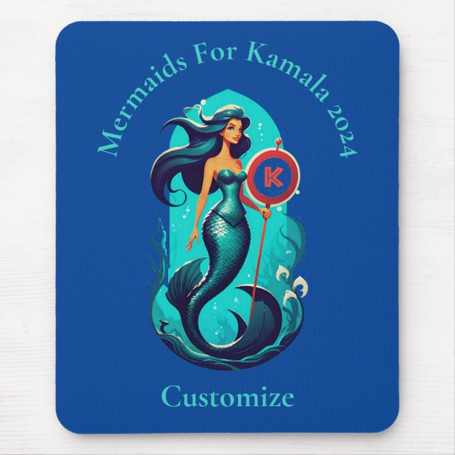 Meerjungfrauen für Kamala 2024 Thunder_Cove Mousepad (Vorne)