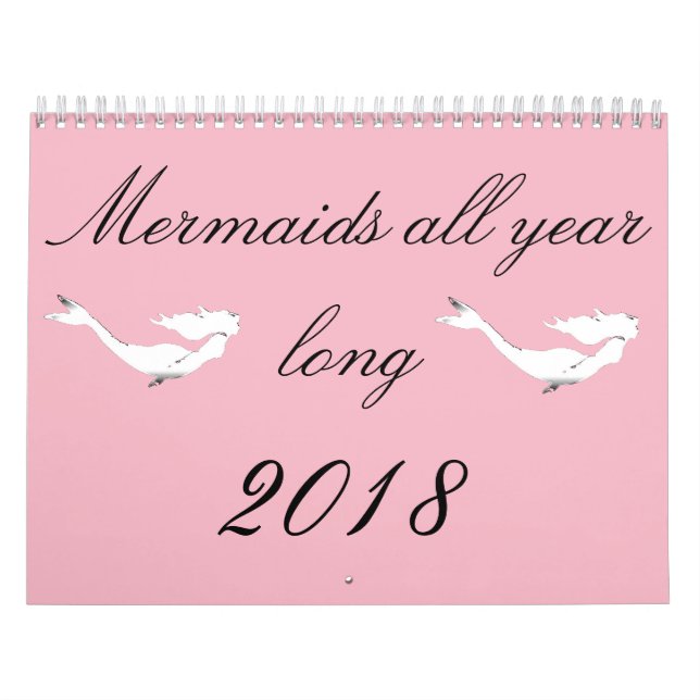 Meerjungfrauen ganzjährig 2018 kalender (Titelbild)