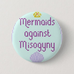 Meerjungfrauen gegen Misandry Button