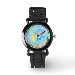 Meerjungfrauen niedlich armbanduhr