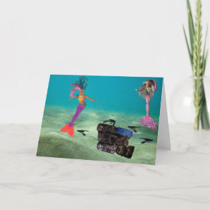 Meerjungfrauen retten die Hummer. Karte