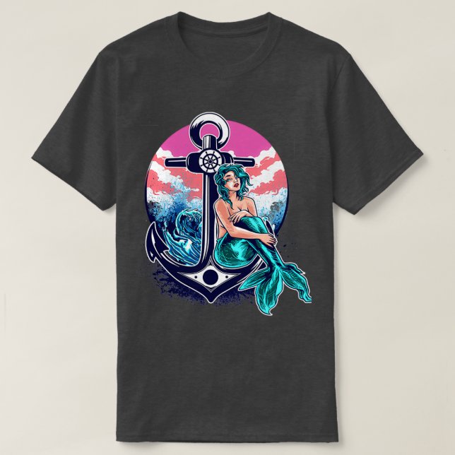 Meerjungfrauen sind ein echtes Leben im Ozean T-Shirt (Design vorne)