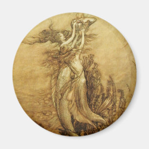 Meerjungfrauen zum Fischen von Perlen Magnet