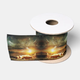 Meerjungfraustrand und Meergoldbraun Satinband