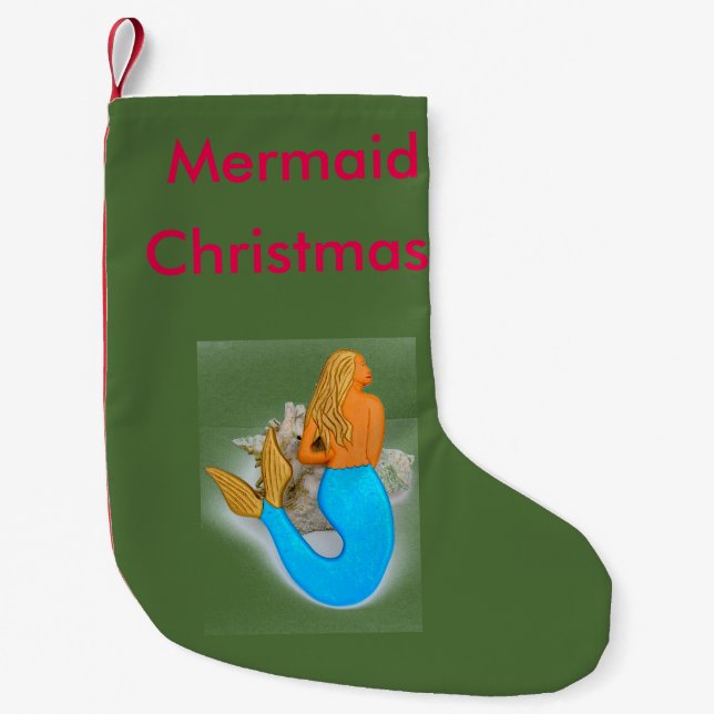 Meerjungfrauweihnachten Kleiner Weihnachtsstrumpf (Vorderseite)