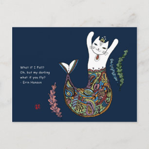 Meerjungkatze Postkarte