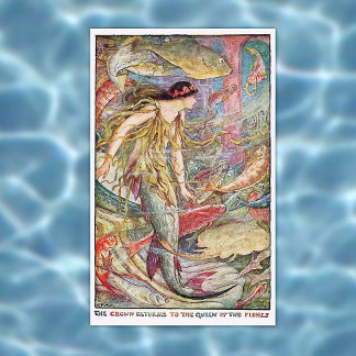 Meerjungkönigin der Fische Poster