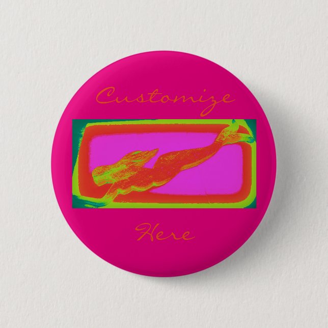Meerjungschwimmen Button (Vorderseite)