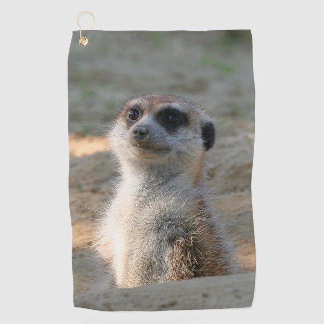 Meerkat 004 golfhandtuch (Vorderseite)