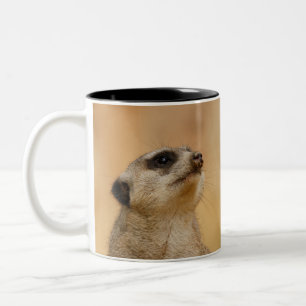 Meerkat 011 zweifarbige tasse