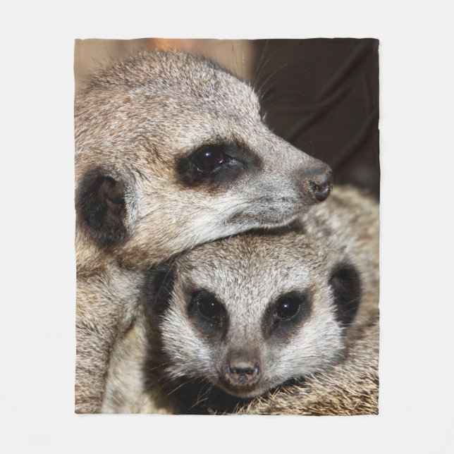 Meerkat 019 fleecedecke (Vorderseite)