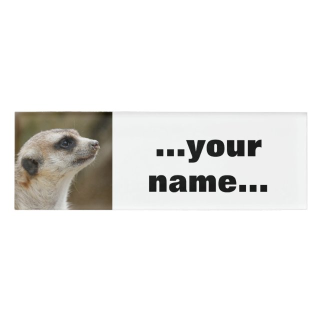 Meerkat 028 namenschild (Vorderseite)