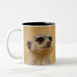 Meerkat 037 zweifarbige tasse
