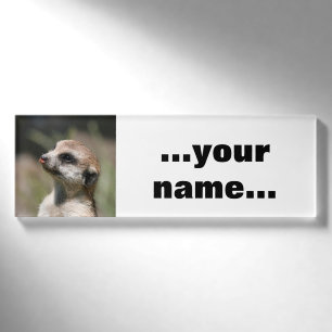 Meerkat 14 namenschild