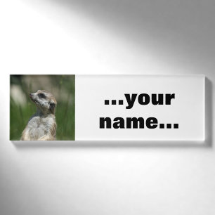 Meerkat 15 namenschild