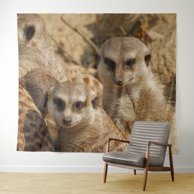Meerkat 39 wandteppich (Beispiel (Horizontal))