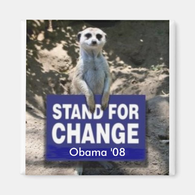 Meerkat 4 Obama Magnet (Vorne)