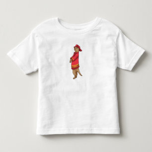 Meerkat als Feuerwehrmann mit Helm Kleinkind T-shirt