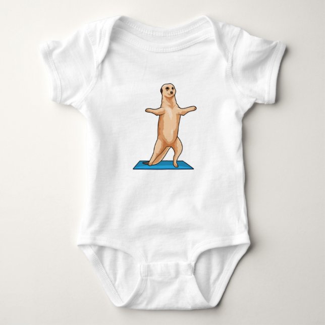 Meerkat an der Fitness Baby Strampler (Vorderseite)